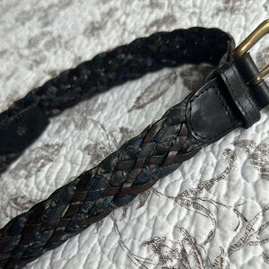 Gorgeous Stefano Vernizzi Ital Braided Leather and Silk Belt 85/100 or 34.